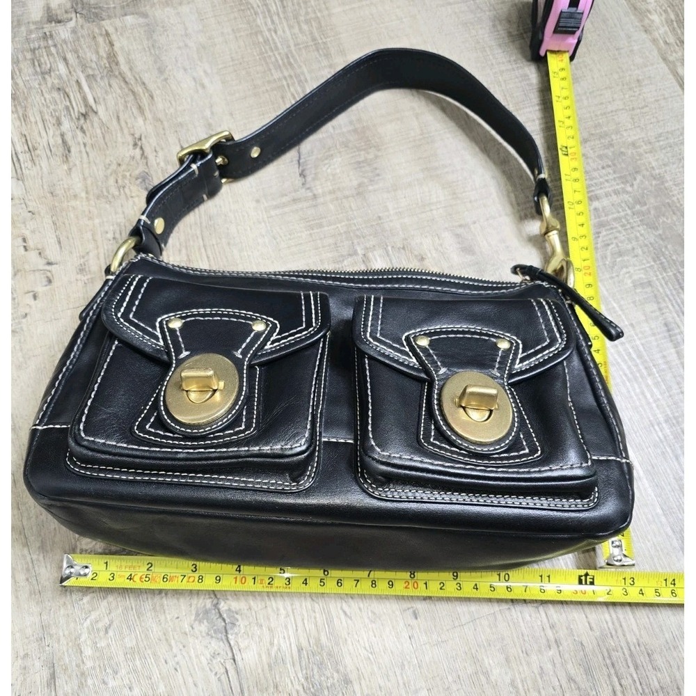 Vintage Coach Legacy 65th Anniversary Black Leather Shoulder Bag F12868 Y2K Rare - Picture 15 of 16